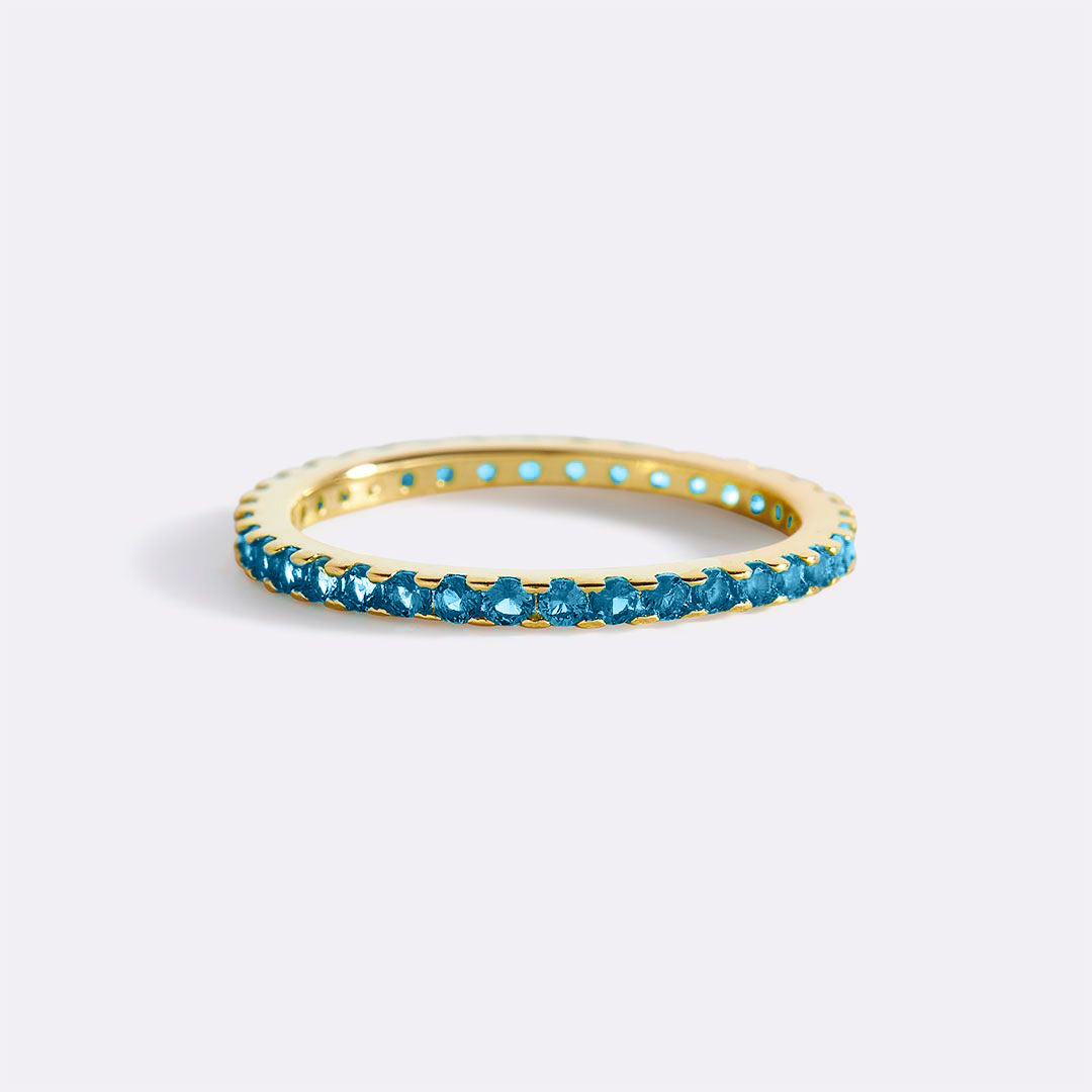 Mint & Lily December Birthstone Eternity Stacking Ring