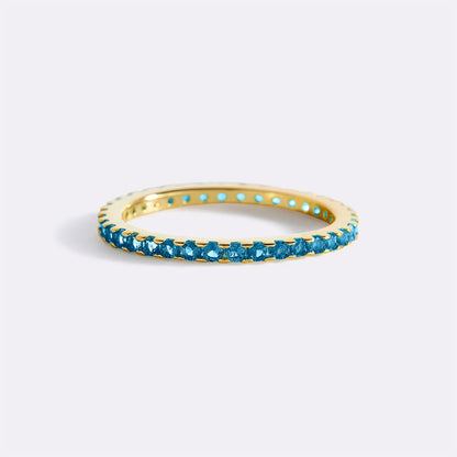 Mint & Lily December Birthstone Eternity Stacking Ring