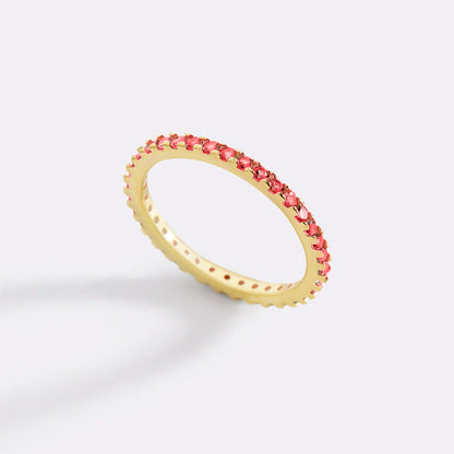 Mint & Lily January Birthstone Eternity Stacking Ring