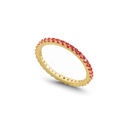Mint & Lily January Birthstone Eternity Stacking Ring