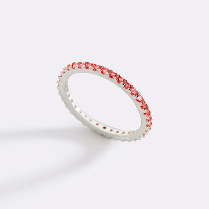 Mint & Lily January Birthstone Eternity Stacking Ring
