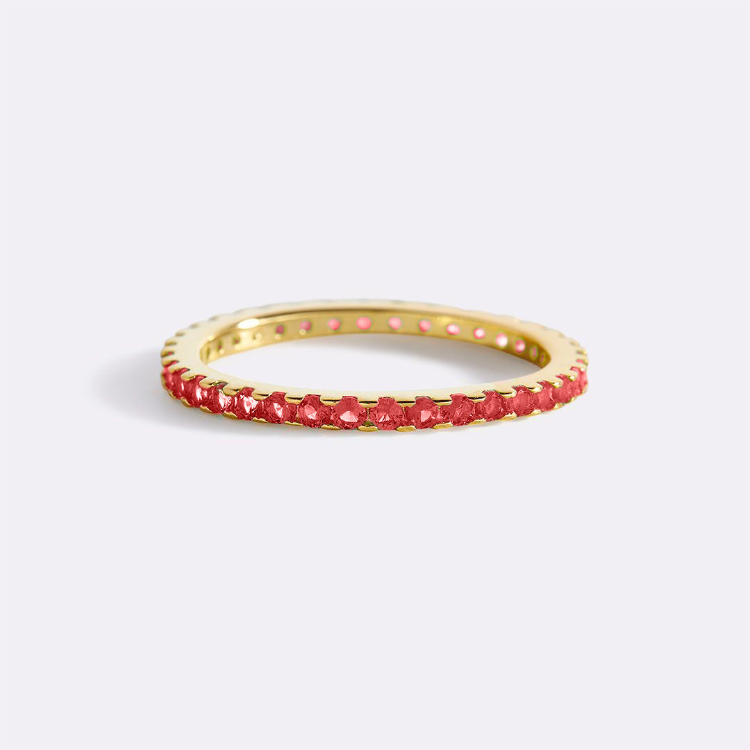 Mint & Lily January Birthstone Eternity Stacking Ring
