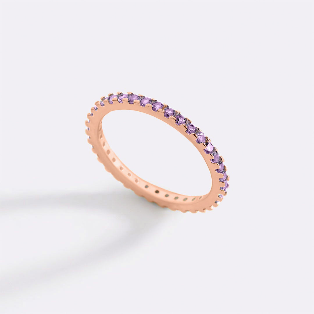 Mint & Lily June Birthstone Eternity Stacking Ring