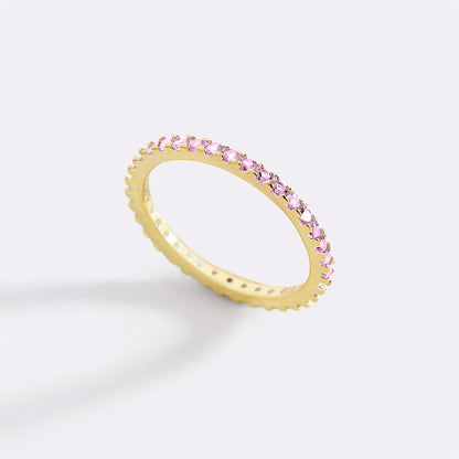 Mint & Lily October Birthstone Eternity Stacking Ring