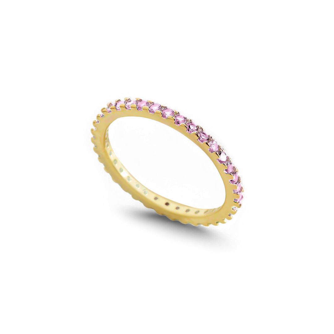 Mint & Lily October Birthstone Eternity Stacking Ring