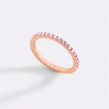 Mint & Lily October Birthstone Eternity Stacking Ring