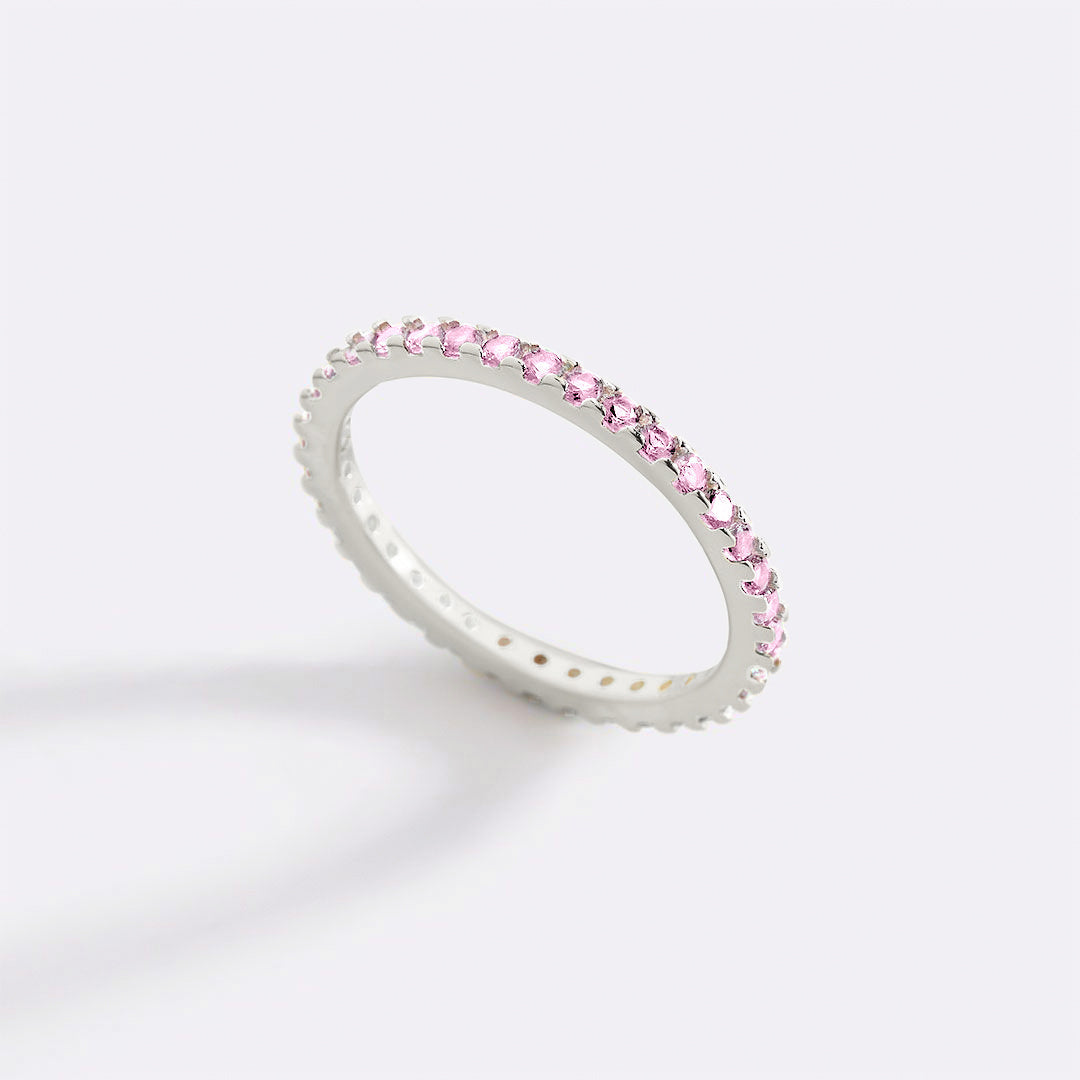 Mint & Lily October Birthstone Eternity Stacking Ring