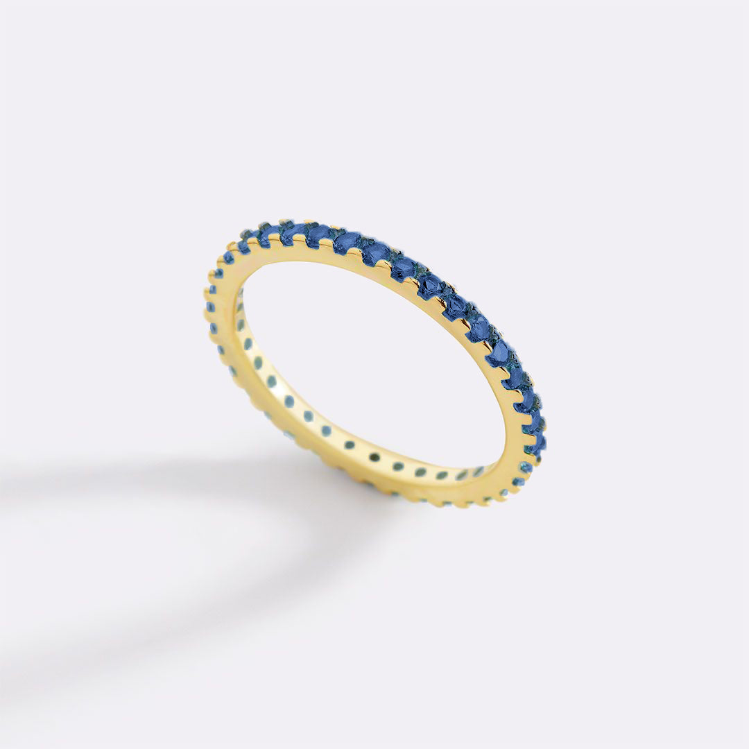 Mint & Lily September Birthstone Eternity Stacking Ring