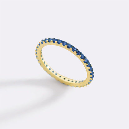 Mint & Lily September Birthstone Eternity Stacking Ring