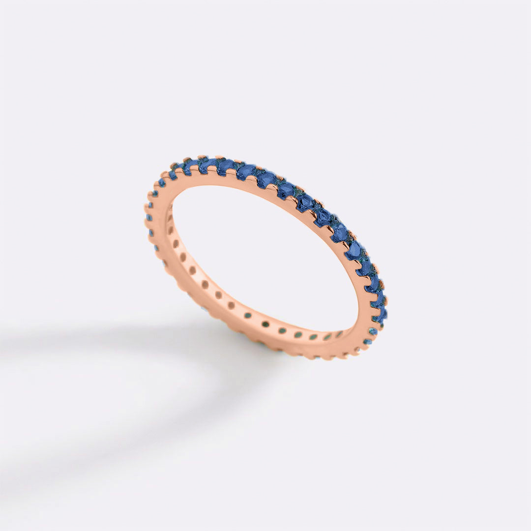 Mint & Lily September Birthstone Eternity Stacking Ring