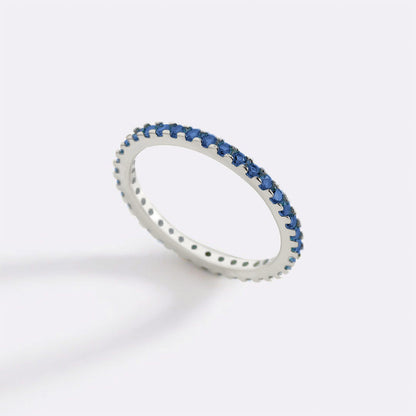 Mint & Lily September Birthstone Eternity Stacking Ring
