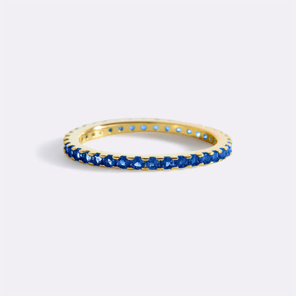 Mint & Lily September Birthstone Eternity Stacking Ring
