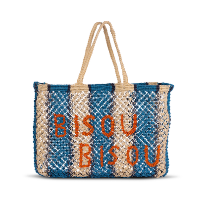 Bisou Bisou Macrame Jute Tote
