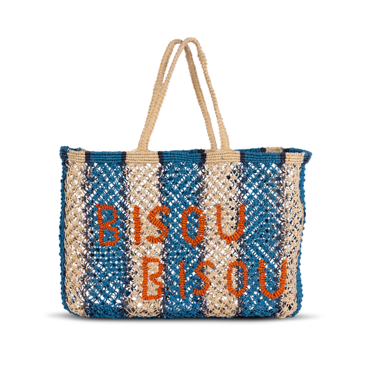 Bisou Bisou Macrame Jute Tote