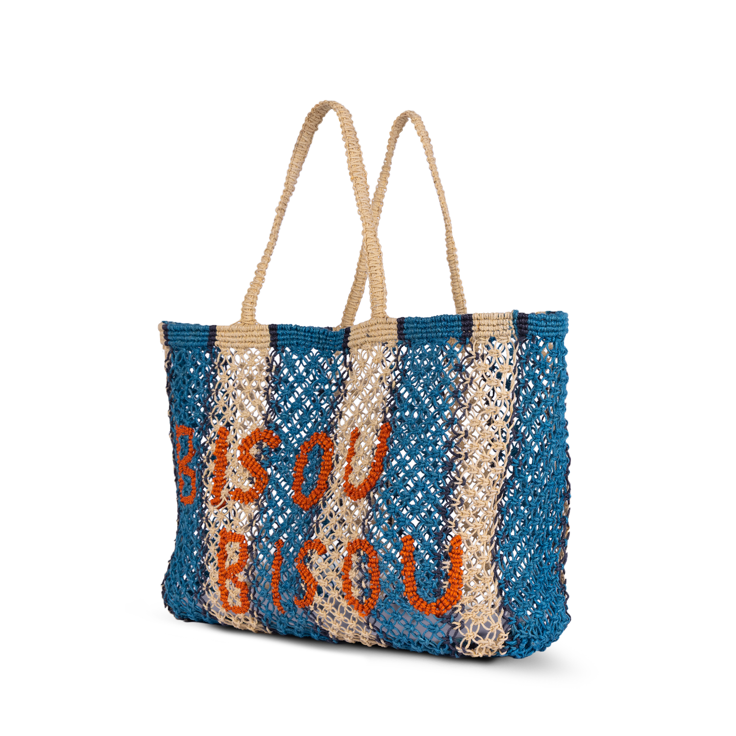 Bisou Bisou Macrame Jute Tote