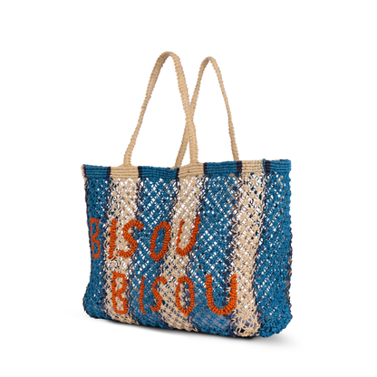 Bisou Bisou Macrame Jute Tote