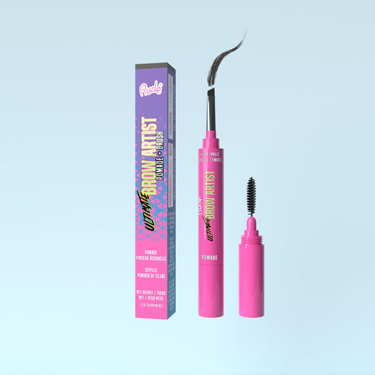 RUDE Ultimate Brow Artist Pomade and Brush - Black Brown by Avera Group