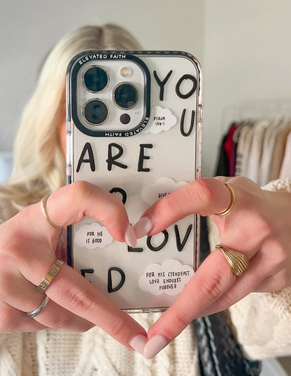 Elevated Faith Black You Are So Loved Phone Case