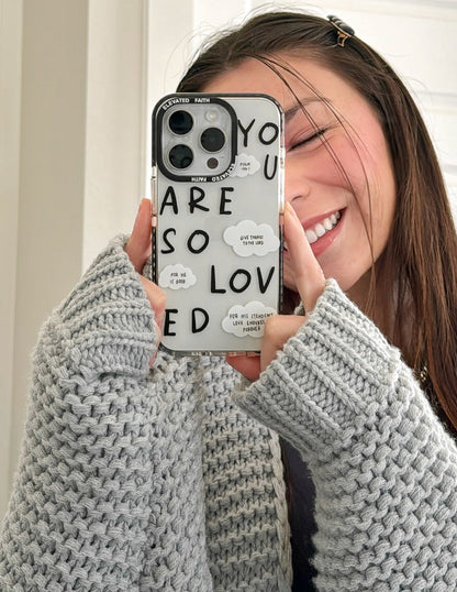 Elevated Faith Black You Are So Loved Phone Case