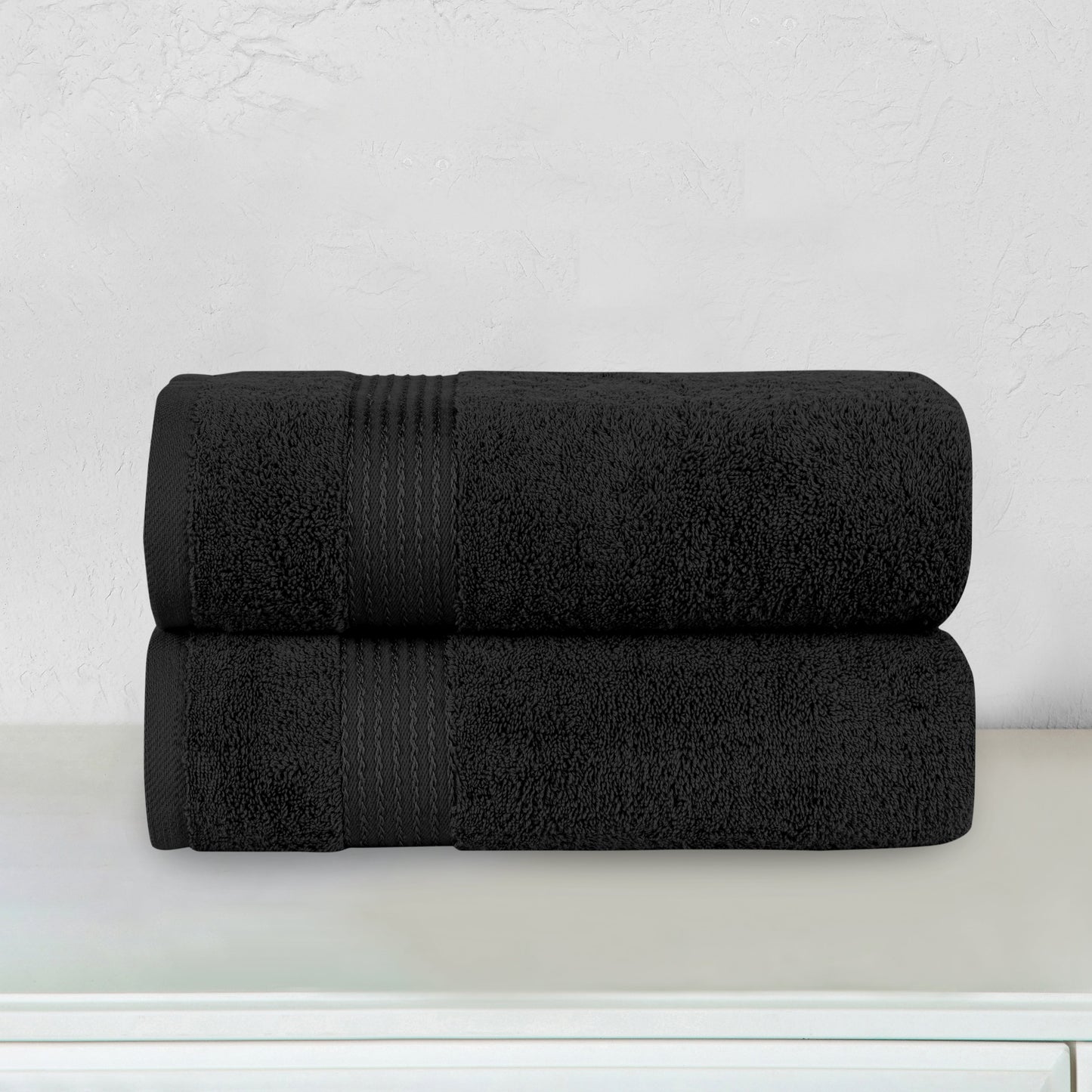 Elegant Comfort 2 Pack Premium Turkish Cotton Bath Towel Set, 27 x 54 inch