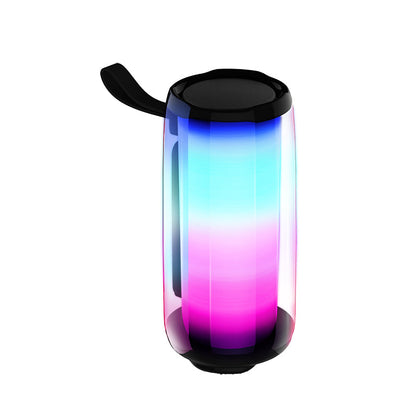 Waloo Wireless Portable Bluetooth Speaker with 360 Degrees LED Lights, Powerful Sound and Deep Bass