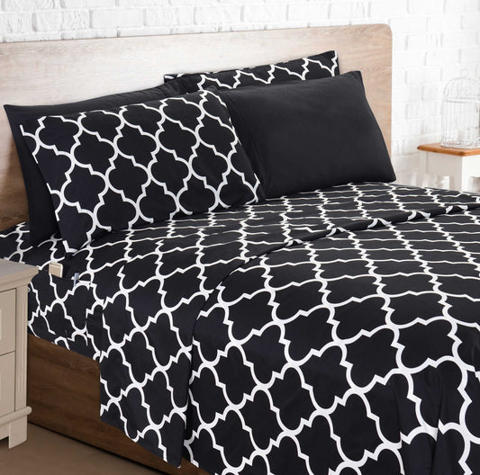 Mocassi 6-Piece Quatrefoil Pattern Sheet Set