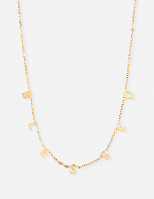 Elevated Faith Blessed Dainty Necklace