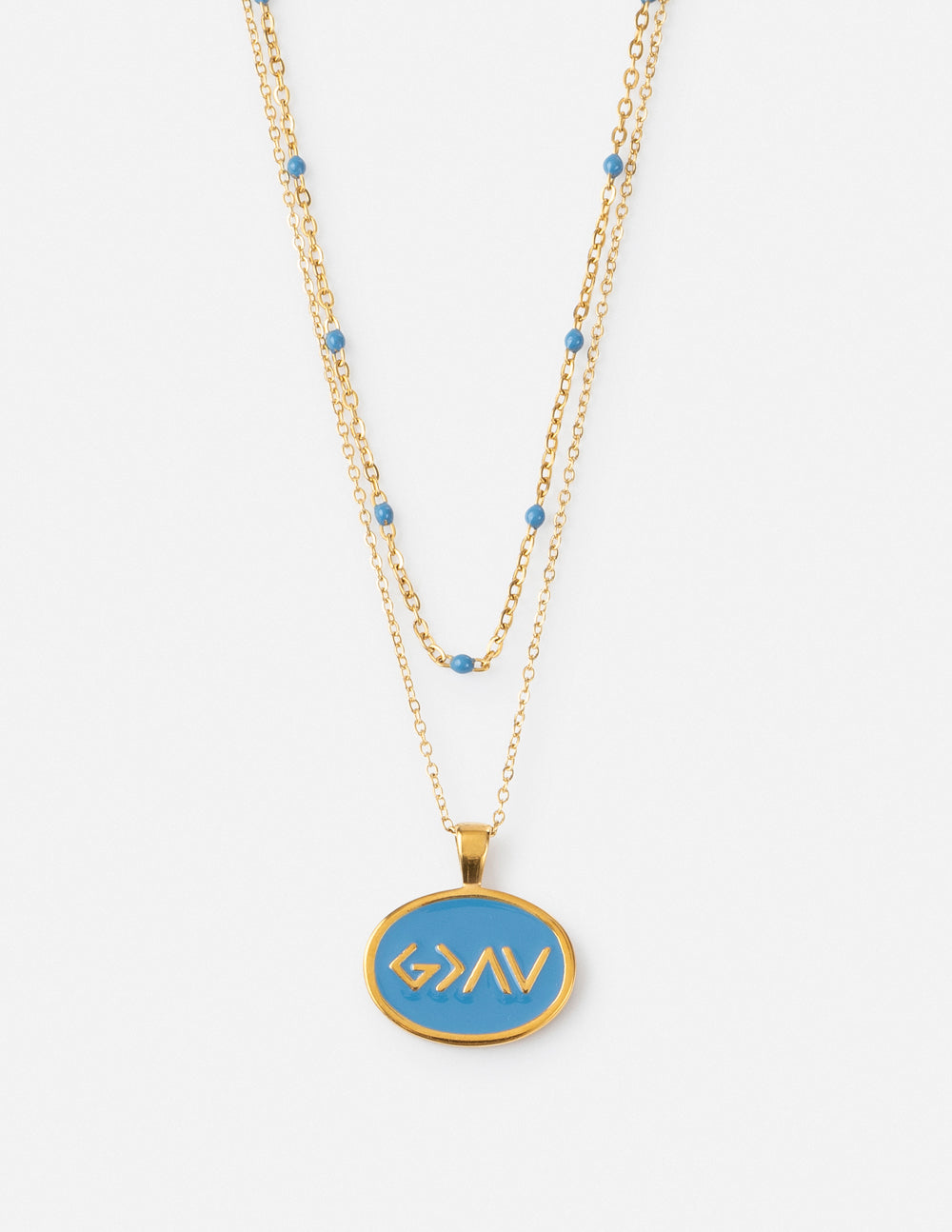 Elevated Faith Blue Highs and Lows Necklace Set