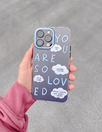 Elevated Faith Blue You Are So Loved Frosted Phone Case