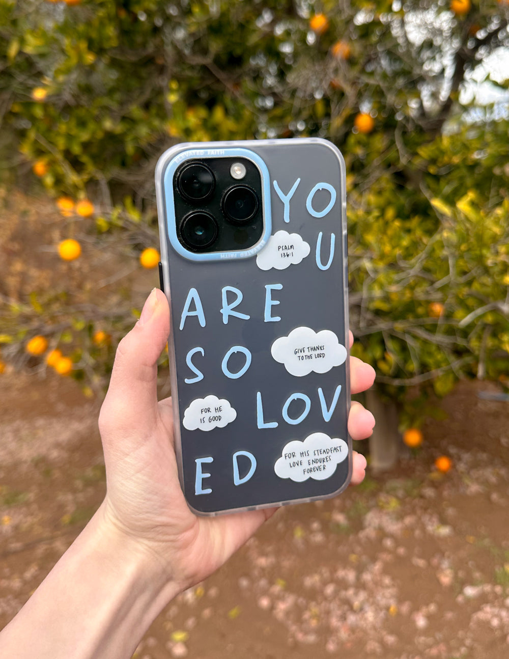 Elevated Faith Blue You Are So Loved Frosted Phone Case