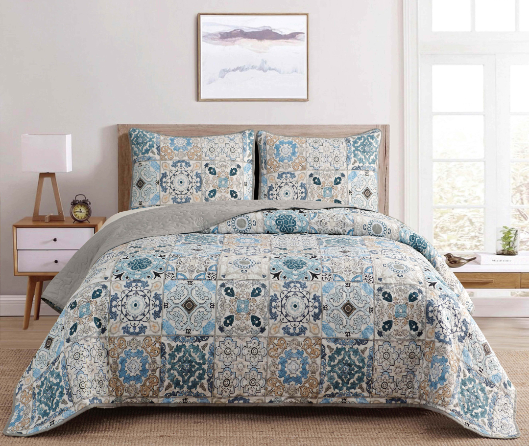 Blue Patchwork Tile-