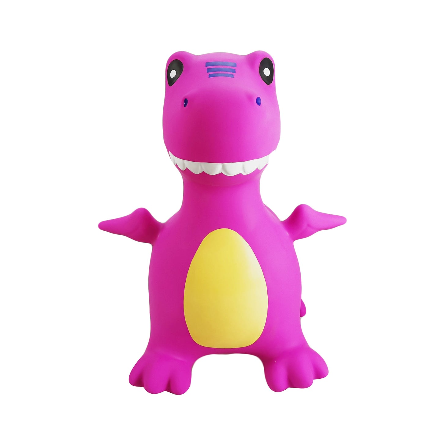 BounceZiez Inflatable Bouncy Ride-On Hopper with Pump - Purple Dino