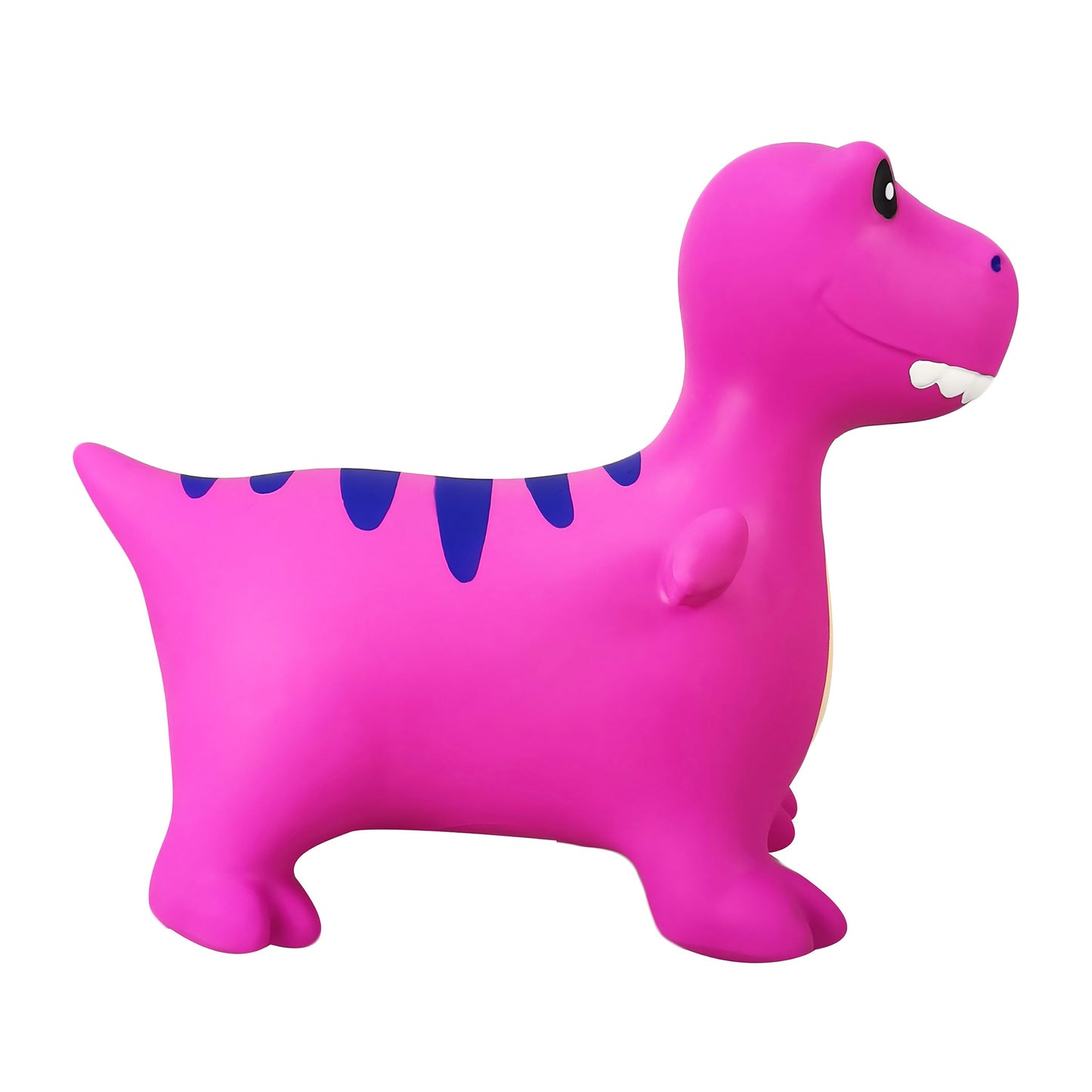 BounceZiez Inflatable Bouncy Ride-On Hopper with Pump - Purple Dino