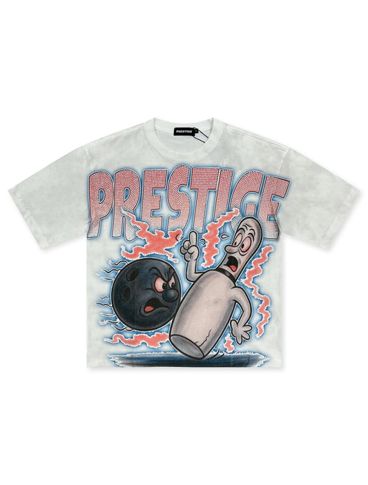 Prestige Bowling Ball Tee - White