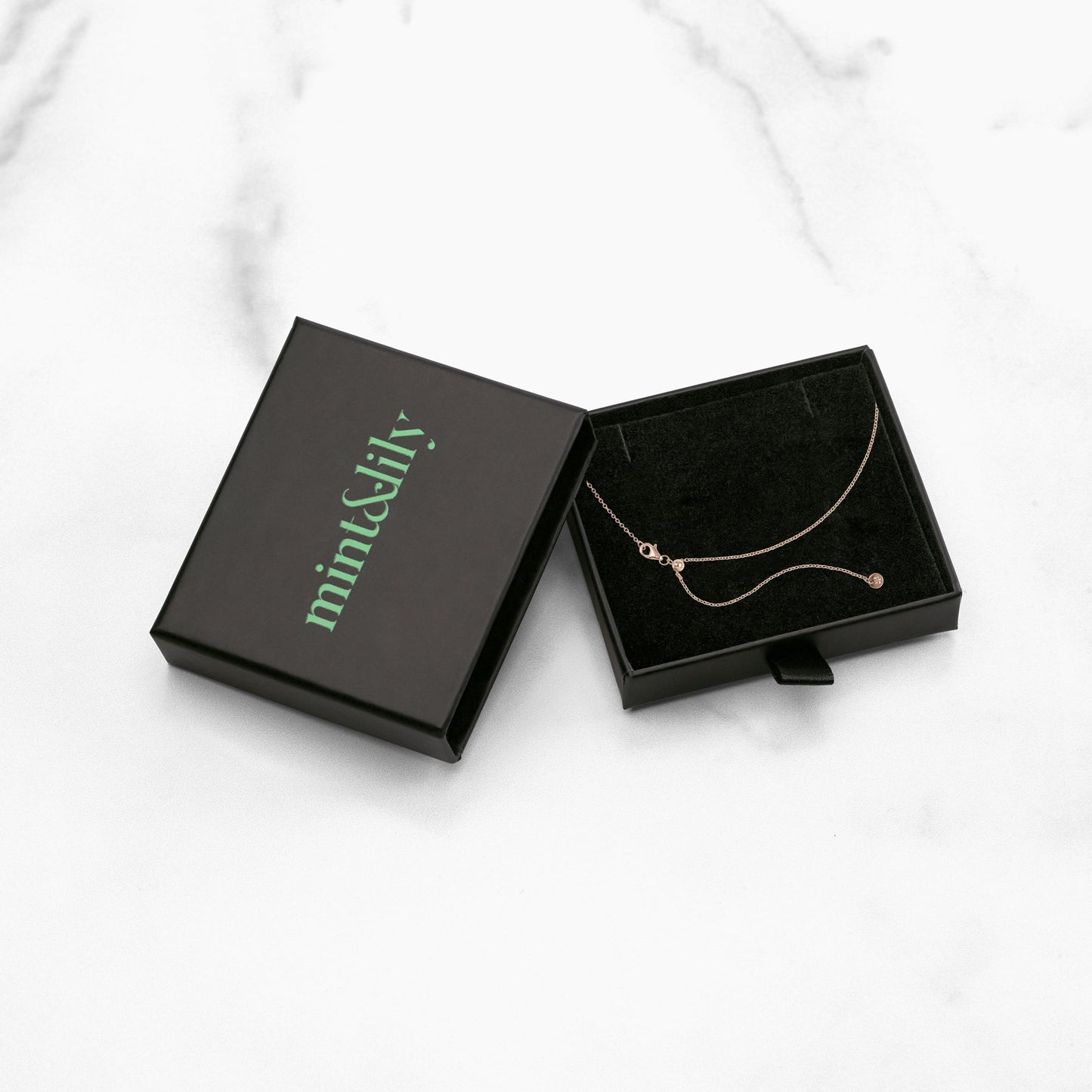 Mint & Lily Italian Milano Sterling Silver Adjustable Chain Necklace