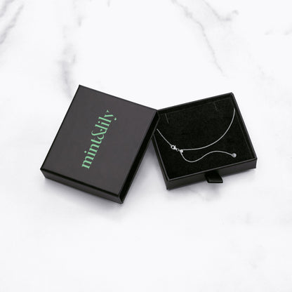 Mint & Lily Italian Milano Sterling Silver Adjustable Chain Necklace