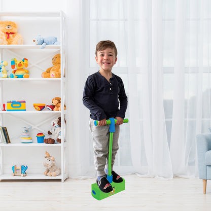 BounceZiez Hop & Squeak Pogo Hopper - Green/Blue