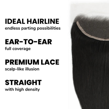 Brazilian Straight 13x4 HD Lace Human Hair Frontal