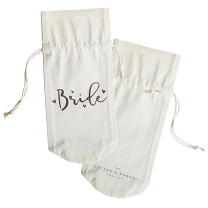 The Cotton and Canvas Co. Bride Cotton Canvas Wine Bag