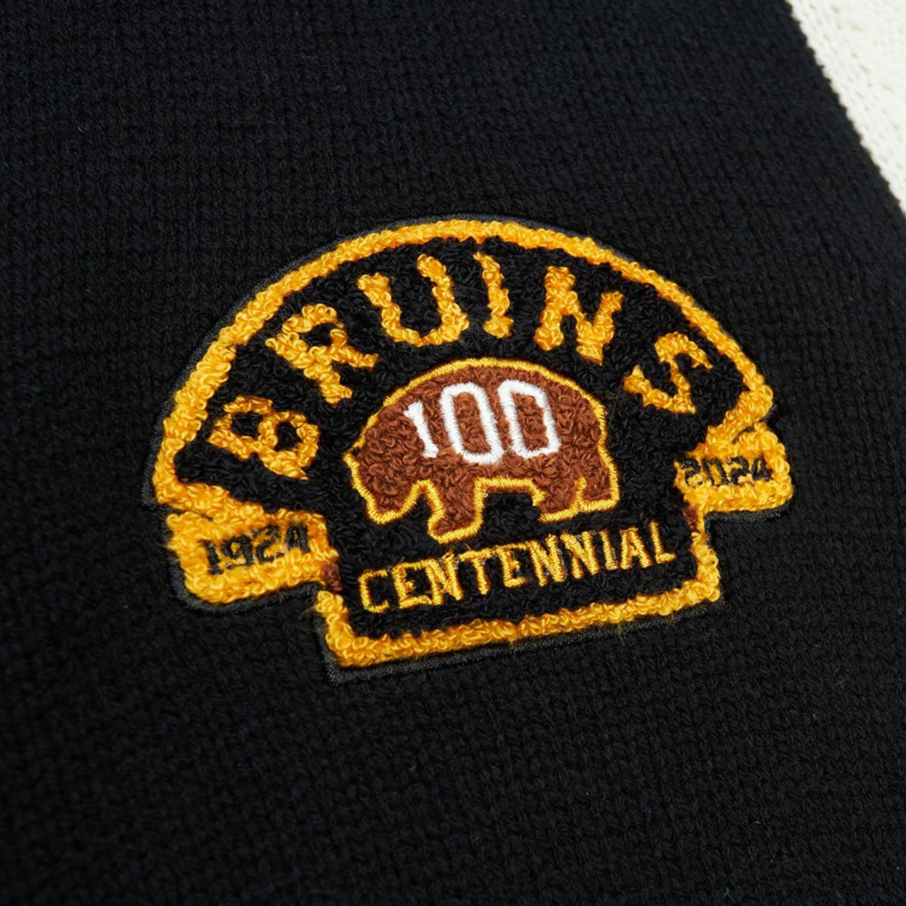 Mitchell & Ness Men's NHL 100Th Anniversary Cardigan Sweater Bruins Cardigans