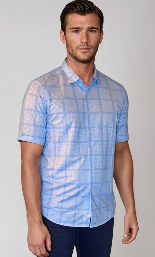 Montauk Check Short Sleeve Tech Shirt