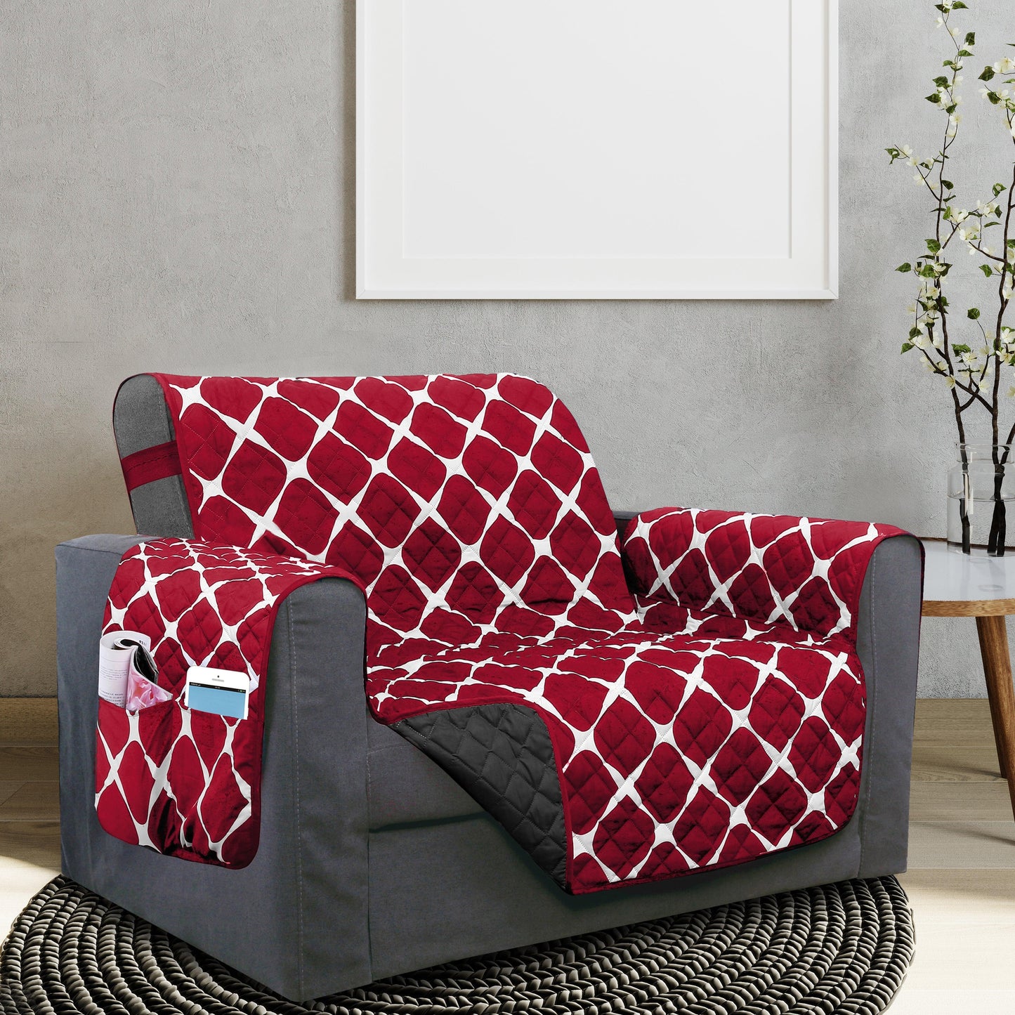 Elegant Comfort Bloomingdale Design Reversible Smart Furniture Protectors