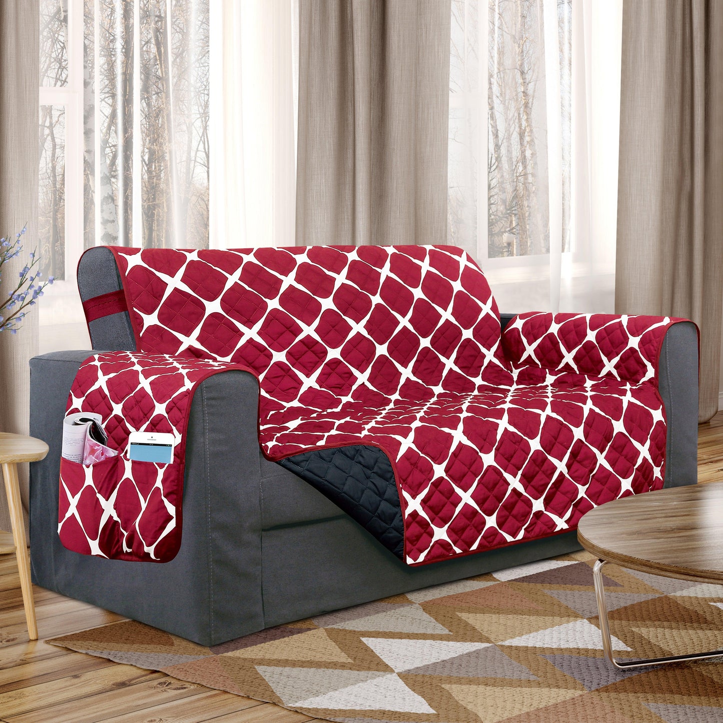 Elegant Comfort Bloomingdale Design Reversible Smart Furniture Protectors