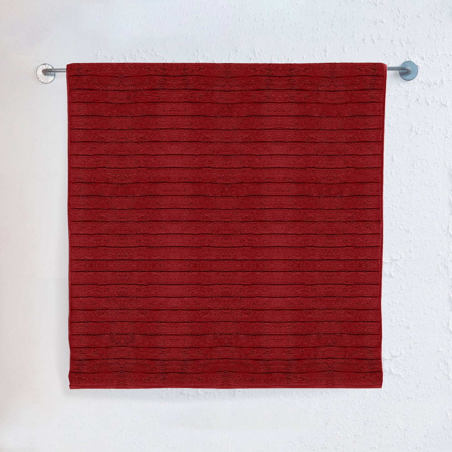 Elegant Comfort 1-Piece Premium Turkish Cotton Corduroy Stripe Jumbo Towel, 35x 70 inch