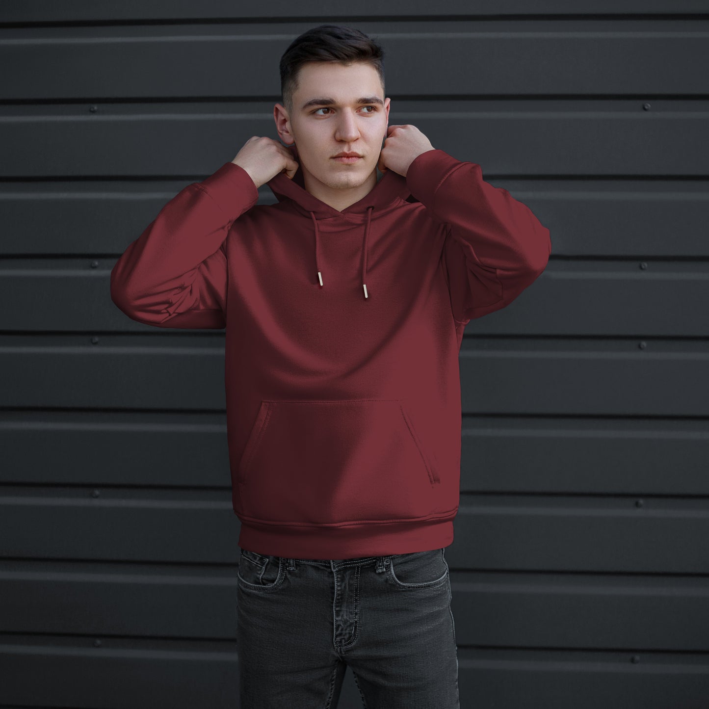 Elegant Comfort Men Casual Cotton Hoodie