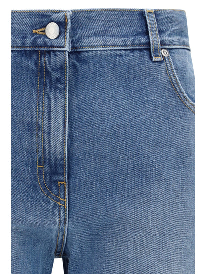 Straight-Leg Jeans Light Blue