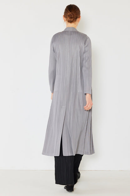 Marina West C02LG Pleated Long Sleeve Cardigan Duster