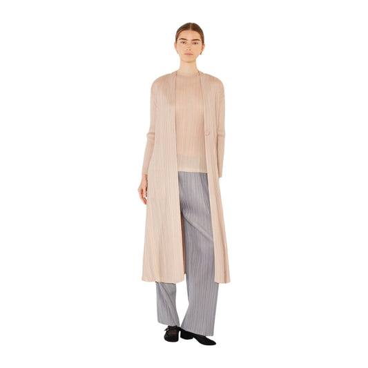 Marina West C02LG Pleated Long Sleeve Cardigan Duster