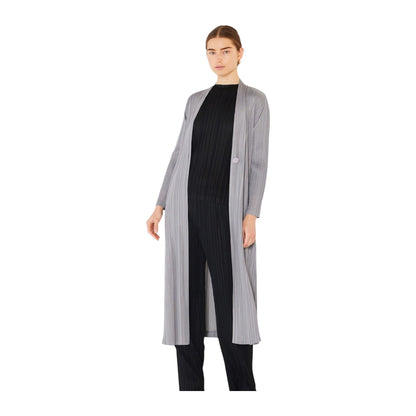 Marina West C02LG Pleated Long Sleeve Cardigan Duster