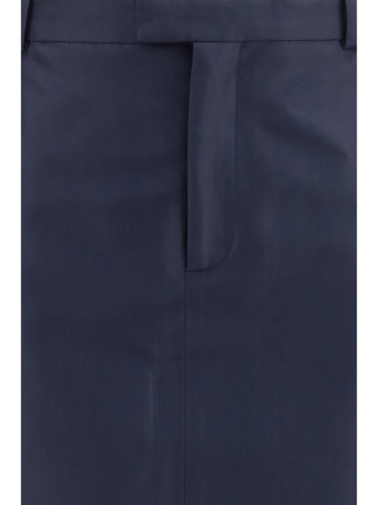 Skirt Silk Faille Ink